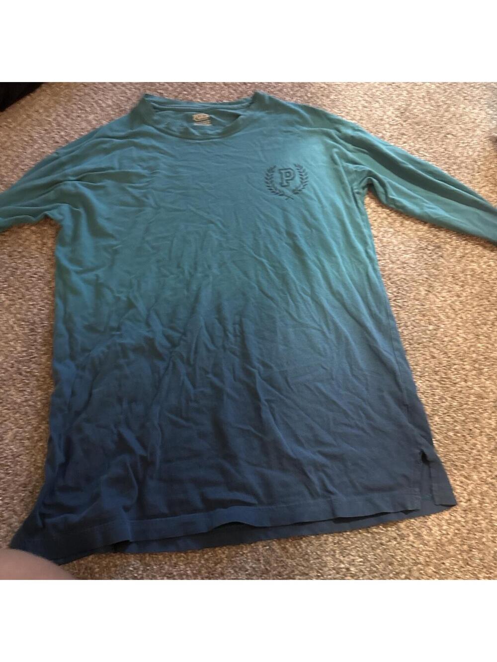 Women's Blue and Green Sweatshirt
